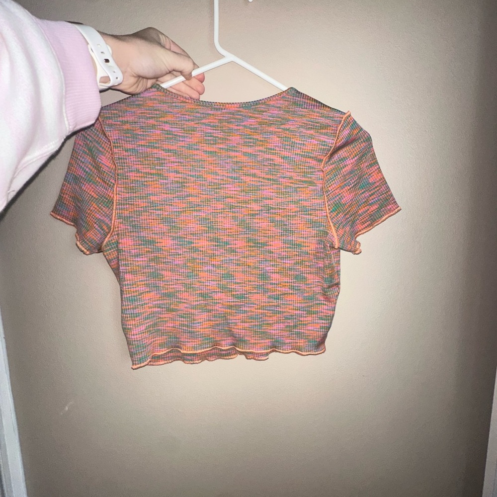 H&M Multicolor Patterned Crop Top - Picture 2 of 3
